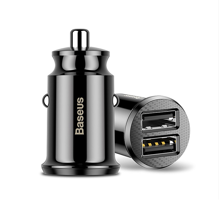 Автомобильное зарядное устройство Baseus Grain Car Charger Dual USB 5V 3.1A (CCALL-ML01)  #1