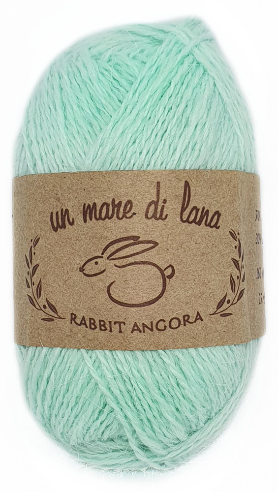 Пряжа Rabbit Angora Wool Sea (041), 25г, 160м, 70% пух кролика, 30% нейлон (2 шт.)  #1