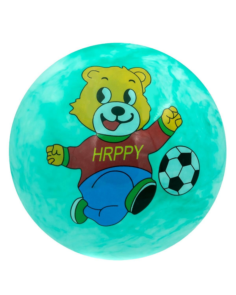 Мяч резиновый детский 22 см Медведь #1