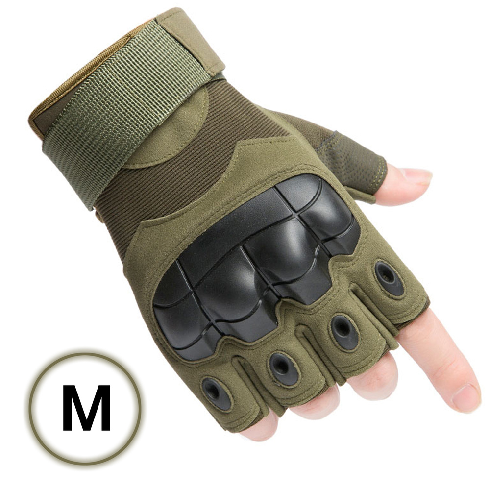 Перчатки тактические без пальцев/велосипедные перчатки/военные перчатки/защитные/велоперчатки/мотоперчатки #1