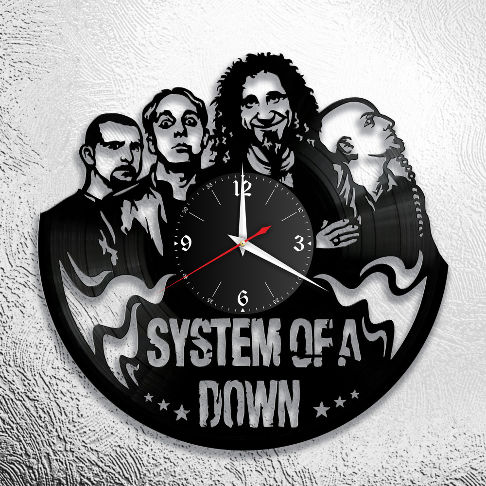 Часы из виниловой пластинки System of a Down #1