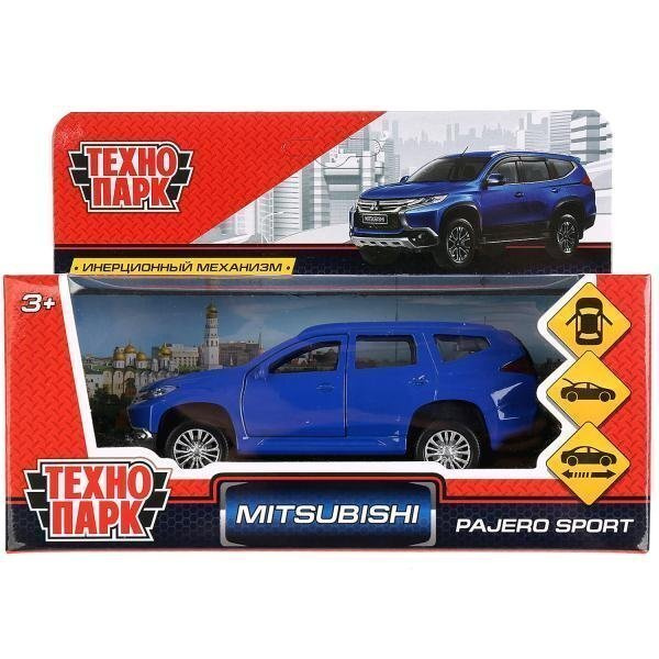 Машинка игрушечная MITSUBISHI PAJERO SPORT синий #1