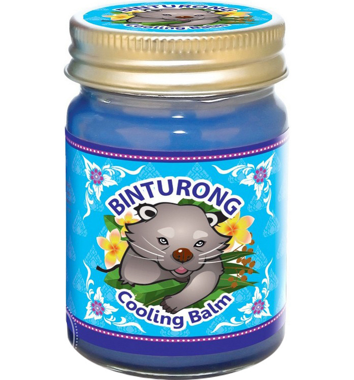 BINTURONG Тайский синий охлаждающий бальзам для тела с эвкалиптом / тайская мазь Cooling Balm 50 мл/ #1