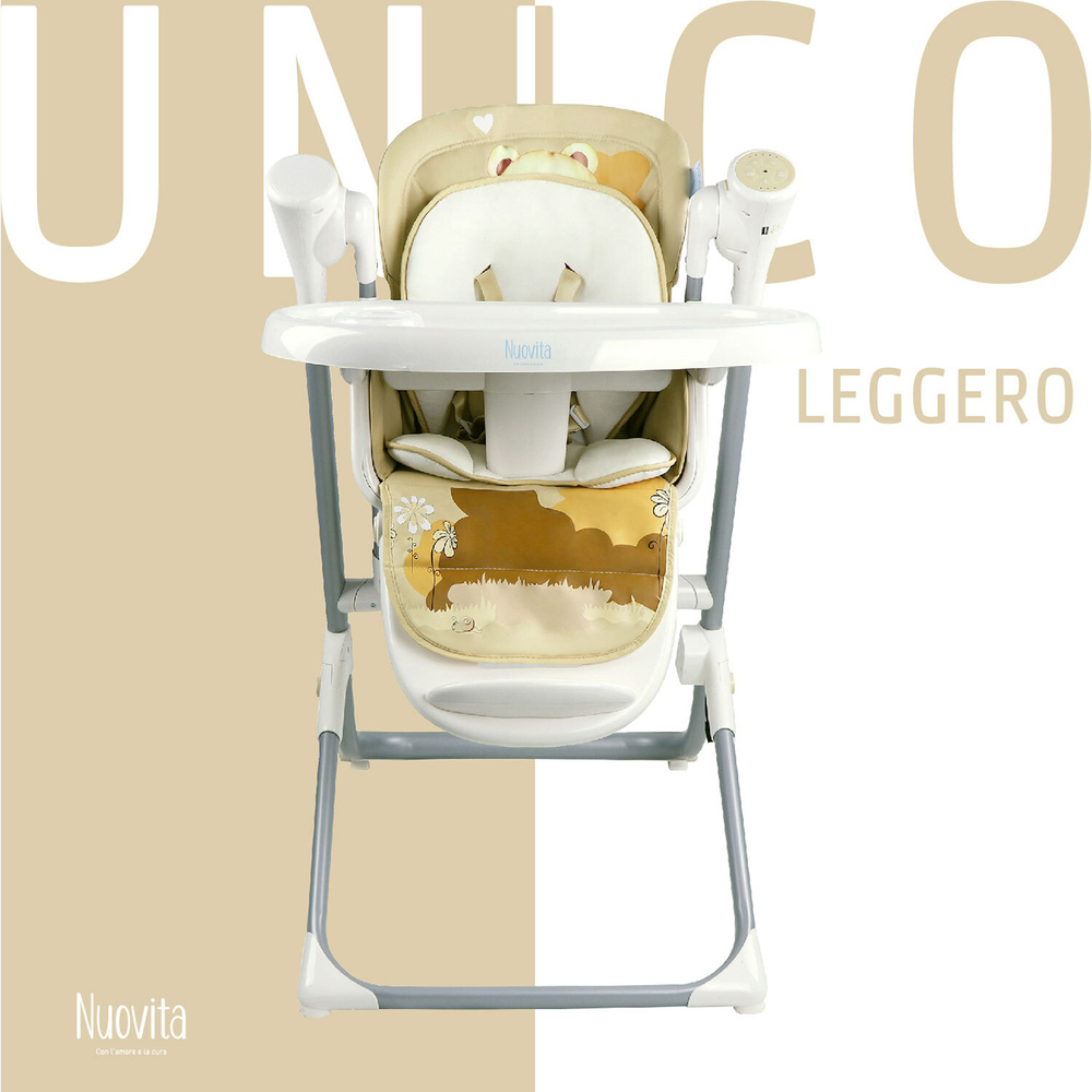 Стульчик для кормления детский Nuovita Unico Leggero 3 в 1 для ребенка 0+, стул-трансформер для новорожденных #1