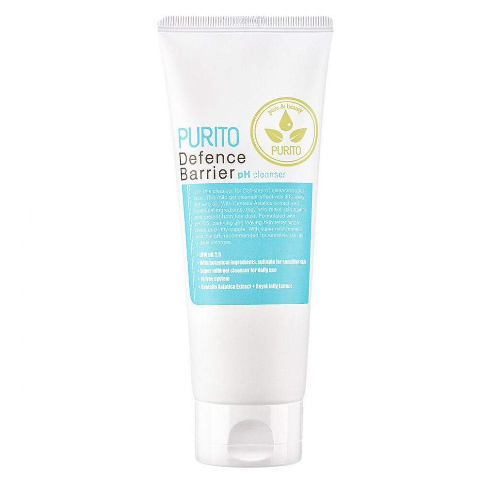 Гель для умывания слабокислотный для деликатного очищения кожи Purito Defence Barrier Ph Cleanser 150ml #1