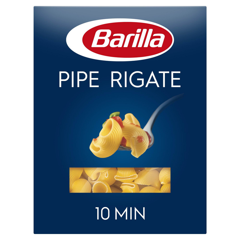 Макаронные изделия Barilla Pipe Rigate n.91 из твёрдых сортов пшеницы, 450г, 5 шт  #1