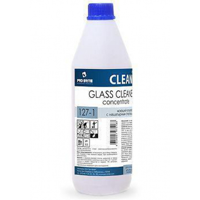 Моющий концентрат для стёкол и зеркал - Pro-Brite Glass Cleaner Concentrate 1л  #1