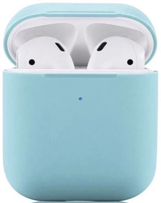 Силиконовый чехол VIDGES для Apple AirPods / AirPods 2, голубой #1