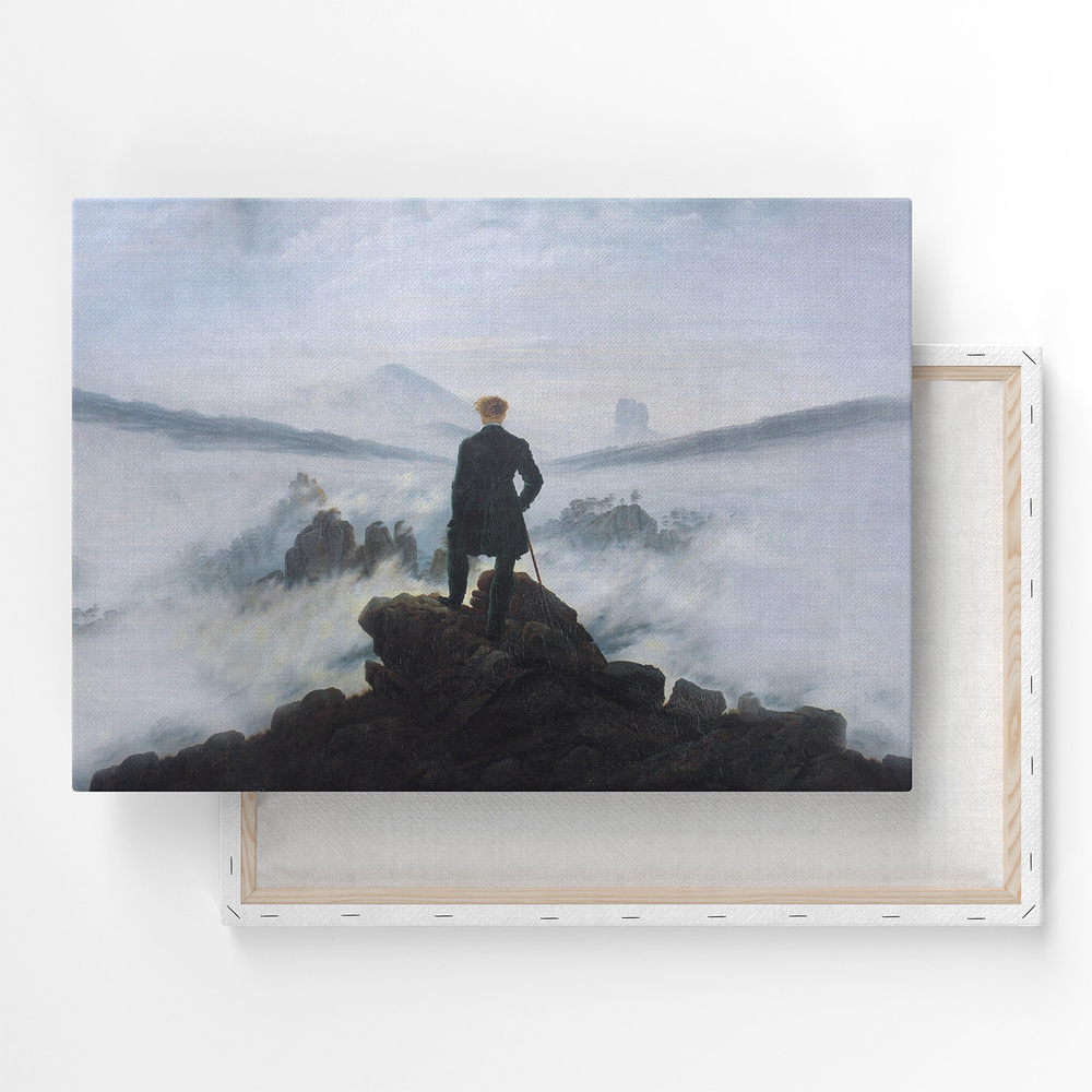 Картина на холсте, репродукция / Каспар Давид Фридрих - Странник над морем тумана / Размер 40 x 53 см #1