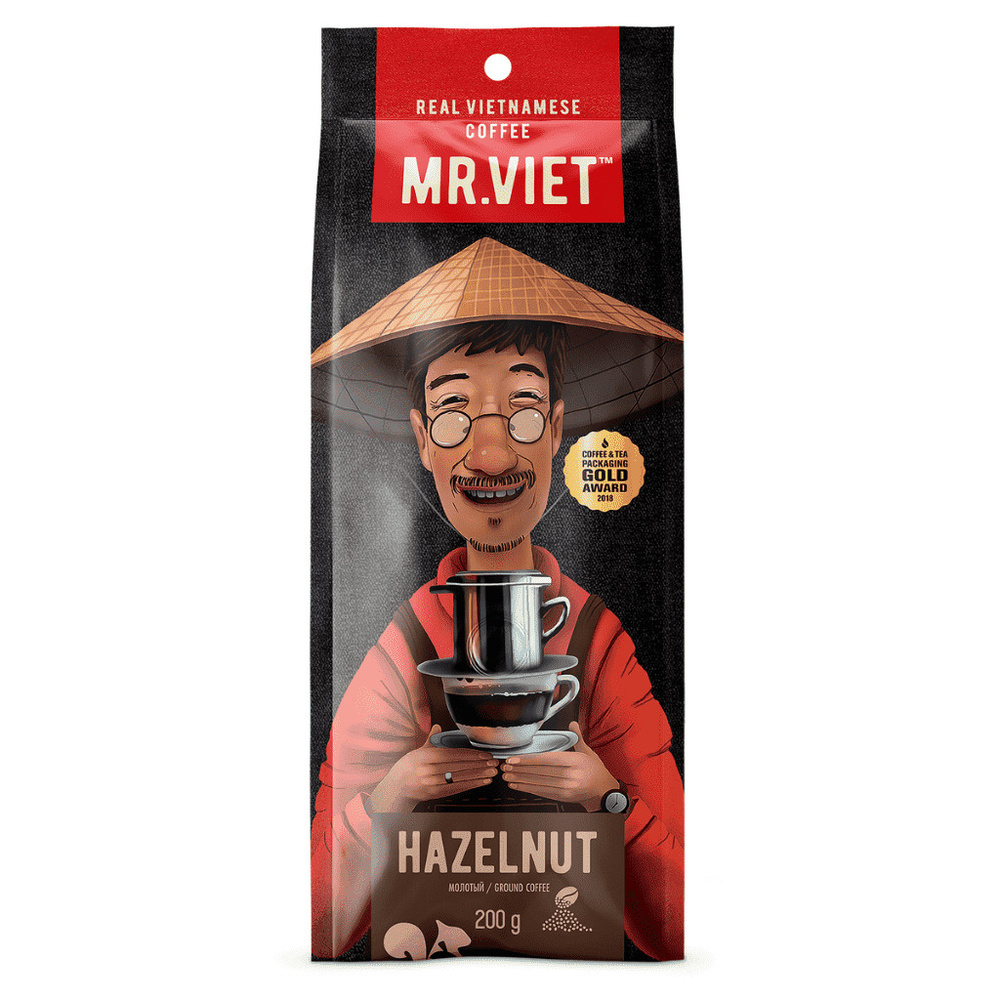 Кофе молотый Мистер Вьет Лесной Орех 200гр(Mr. Viet Hazelnut) #1