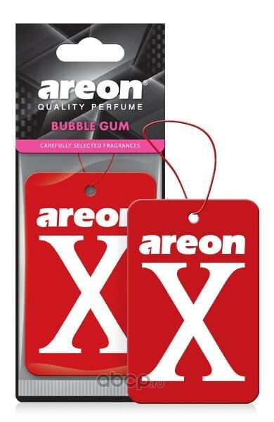 Автомобильный ароматизатор Areon X-VERSION RED Bubble Gum/Бабл Гам, подвесной картон 704-AXV-014  #1