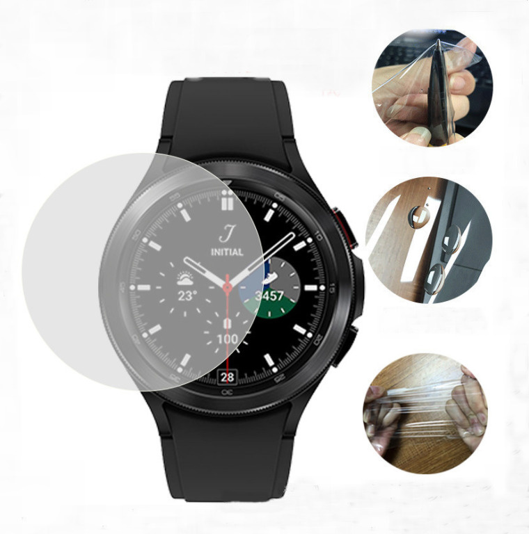 Защитная пленка MyPads Tape для умных смарт-часов Samsung Galaxy Watch 4 46мм глянцевая  #1