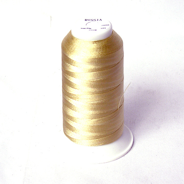 Нитки 60 капрон для швейной машинки (50к-1000м)(арт.103) цв.молочный  #1