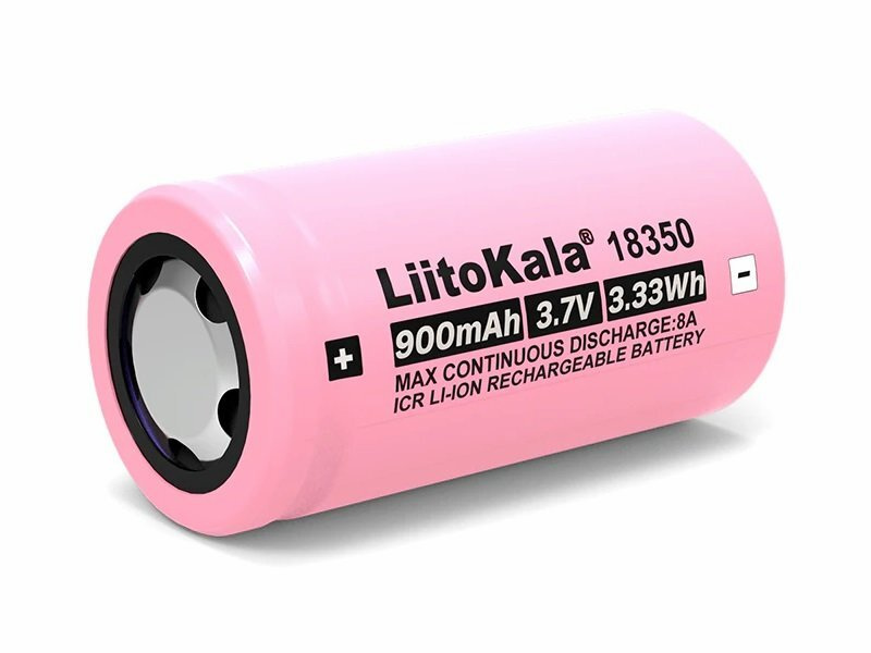 Аккумулятор LiitoKala типа 18350 (900mAh, Li-ion) без защиты #1