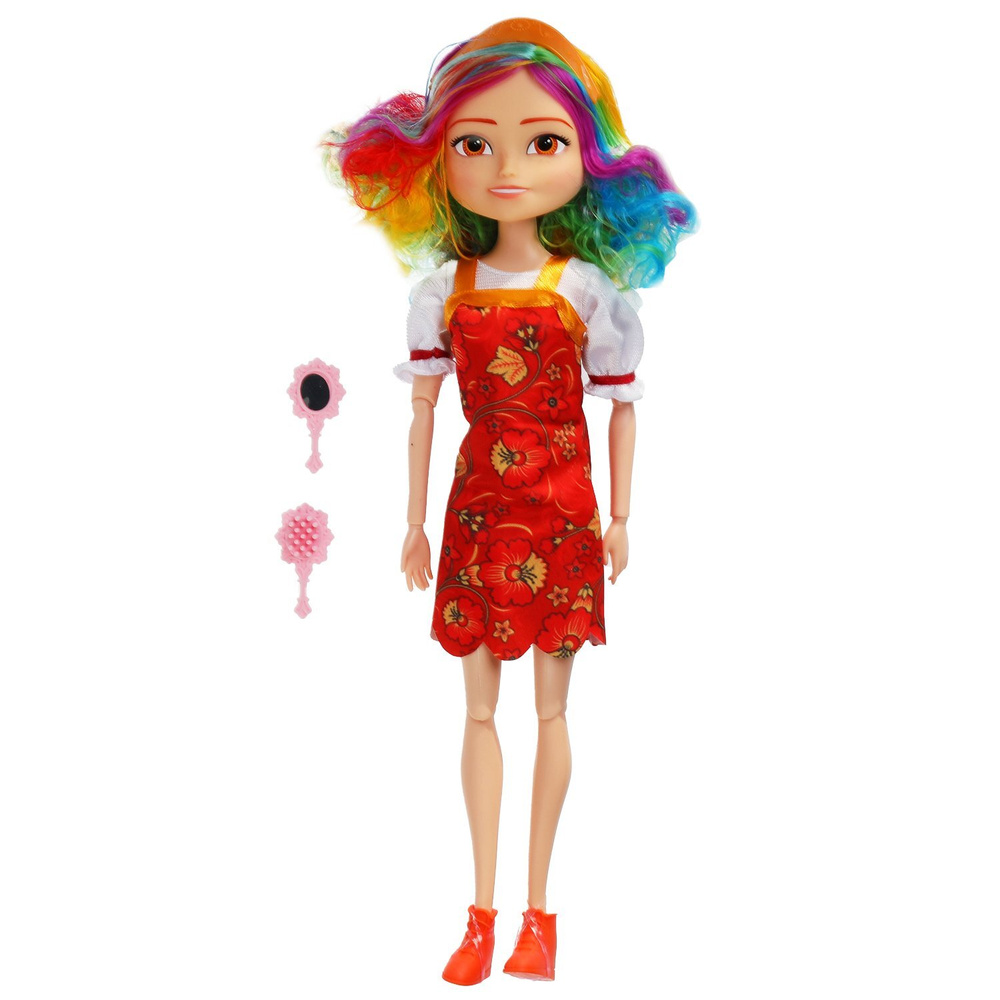 Кукла Карапуз Царевны Варя с радужными волосами 316906 #1