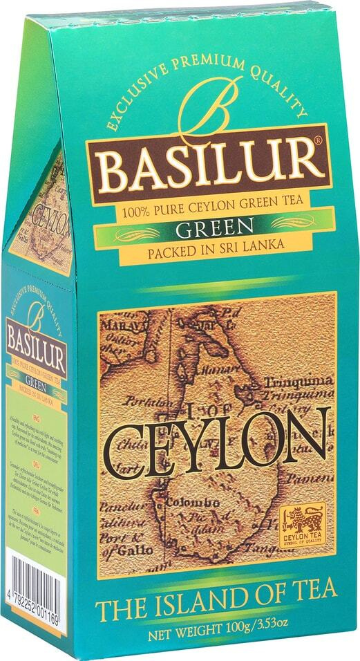 Чай зеленый Basilur Остров зеленый 100г 3уп #1