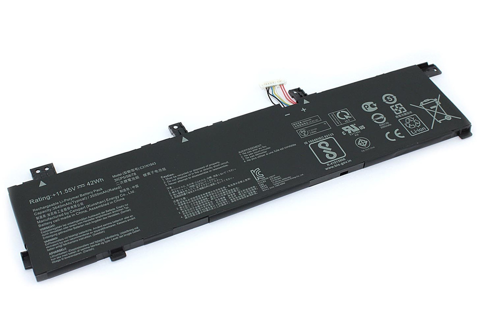 Аккумуляторная батарея для ноутбука Asus VivoBook S14 S432 (C31N1843) 11.55V 42Wh  #1