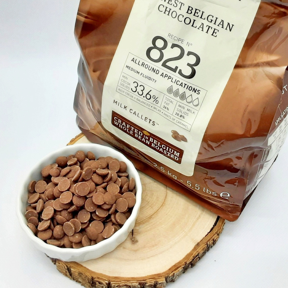 Шоколад молочный Callebaut 823 (Бельгия) 33.6% в каллетах (каплях, дропсах)  2,5 кг. Идеально подойдёт для кондитеров, для фонтанов, для подарка. -  купить с доставкой по выгодным ценам в интернет-магазине OZON (517106996)