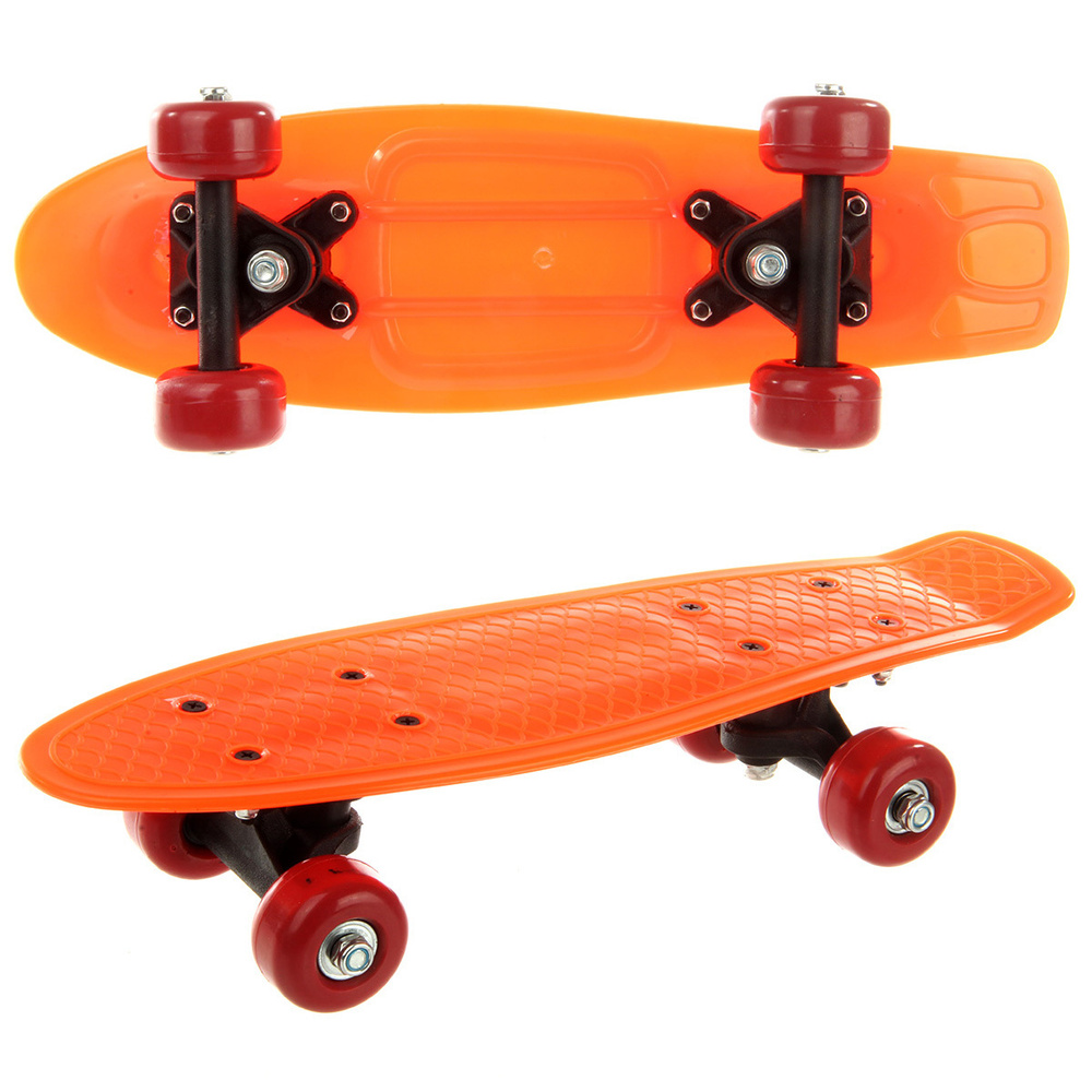 Детский скейтборд 41*12 см, PVC колеса, Veld Co / Пенни борд / Пластиковая доска для катания  #1