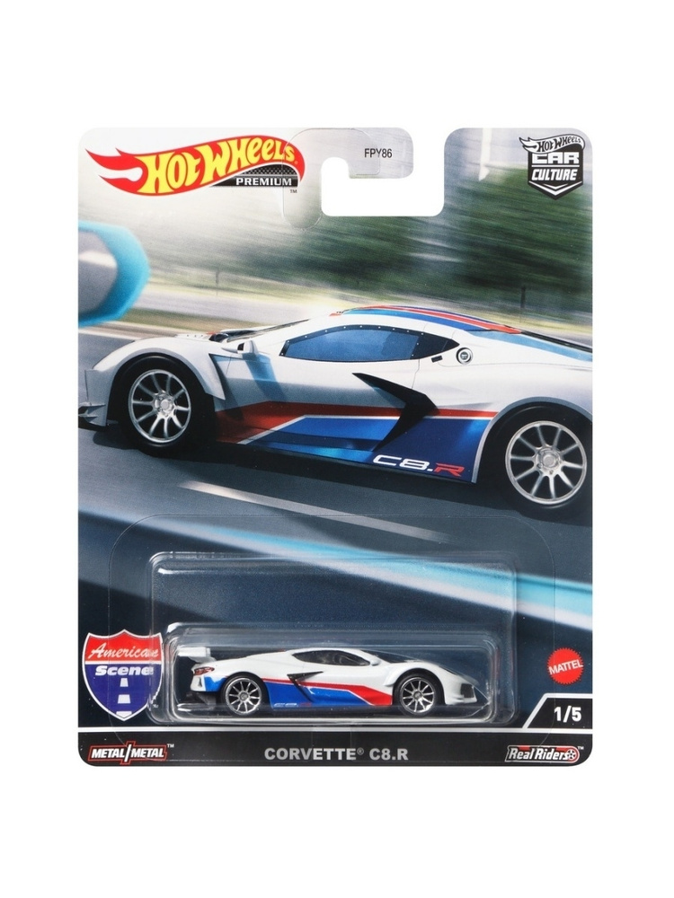 HCK03 Машинка металлическая игрушка Hot Wheels Premium Car Culture коллекционная модель премиальная CORVETTE #1