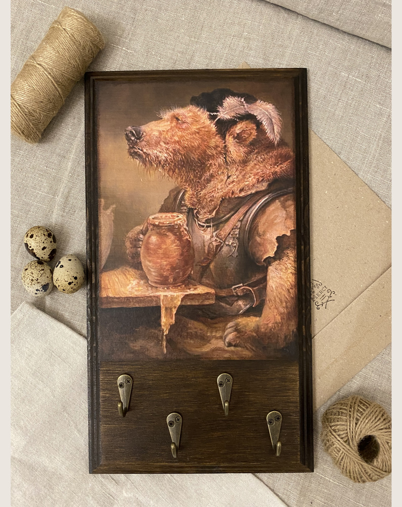 Ключница настенная с 4 крюч. - купить с доставкой по выгодным ценам в ...