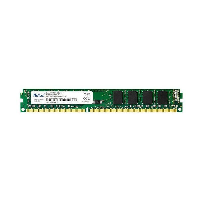 Netac Оперативная память DIMM DDR3 8Гб(1600МГц, CL11, NTBSD3P16SP-08) 1x8 ГБ (301527)  #1