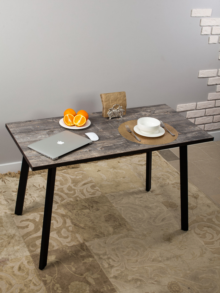 Стол обеденный / письменный LoftСlassic, размер 120х70х75 см, цвет аррива, цвет ножек черный  #1