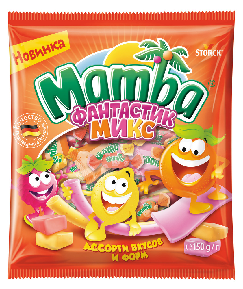 Конфеты Mamba Фантастик микс жевательные, 150 г #1