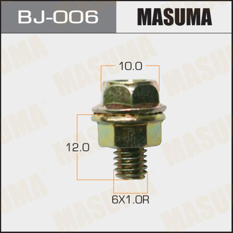 Болт с гайкой "Masuma" М 6x12x1.0- набор 6 шт #1