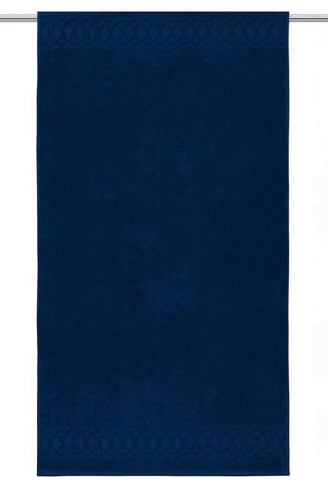 Доброе утро Полотенце банное, Махровая ткань, Хлопок, 50x80 см, темно-синий, 1 шт.  #1