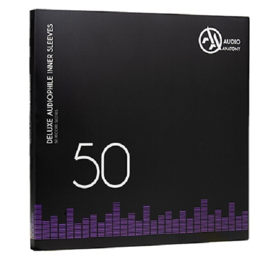 Внутренние бумажные конверты для пластинок Audio Anatomy DELUXE 12", BLACK (50 шт)  #1