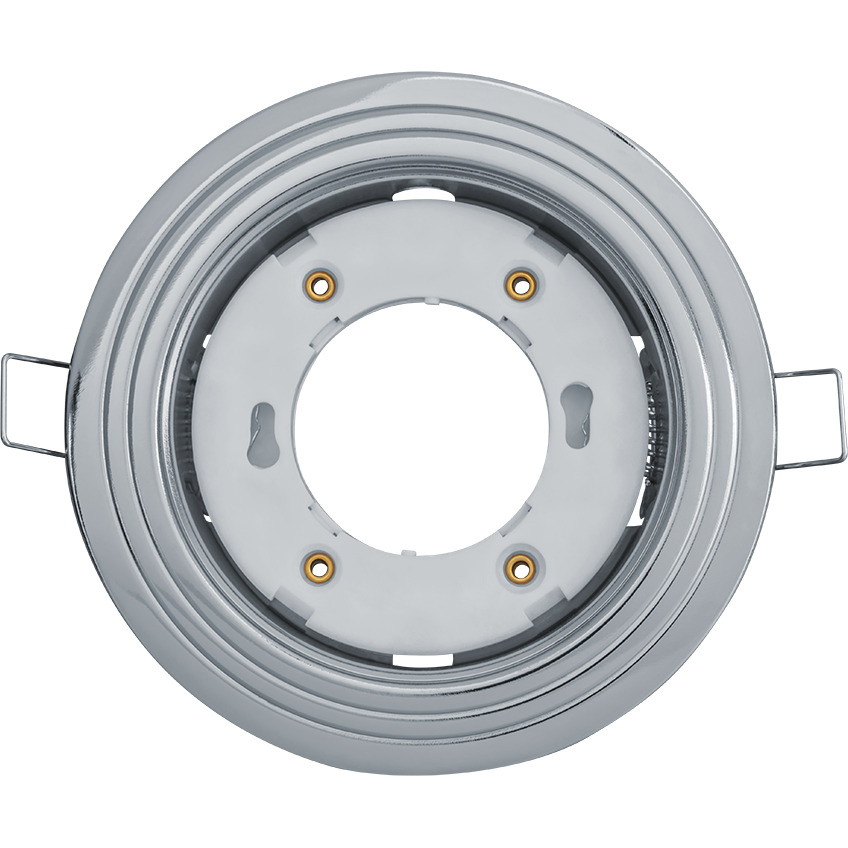 Светильник потолочный Navigator 93 039 под лампу GX53, встраиваемый, 2 кольца, хром  #1
