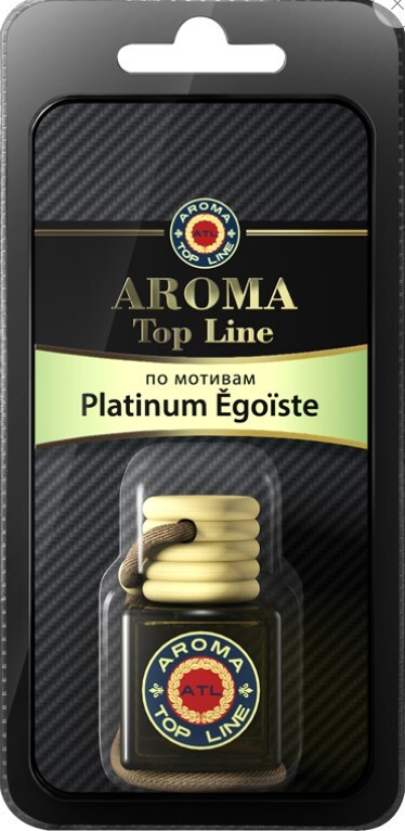 Автомобильный ароматизатор на зеркало Aroma Top Line №5 "Egoiste Platinum" бутылочка  #1