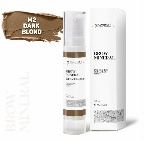 Пигмент для бровей M2 Dark Blond Brow Mineral, AS Company, 10мл #1