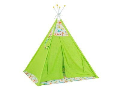 Палатка-вигвам детская Polini kids Жираф зеленый #1