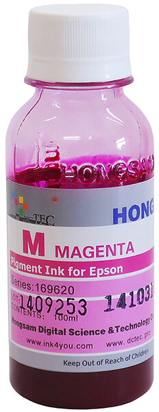 Чернила DCTec пигментные Epson L800 Magenta (пурпурный) 100 мл #1