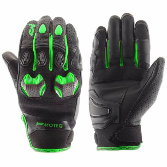 Moteq кожаные перчатки Stinger green/fluo S #1