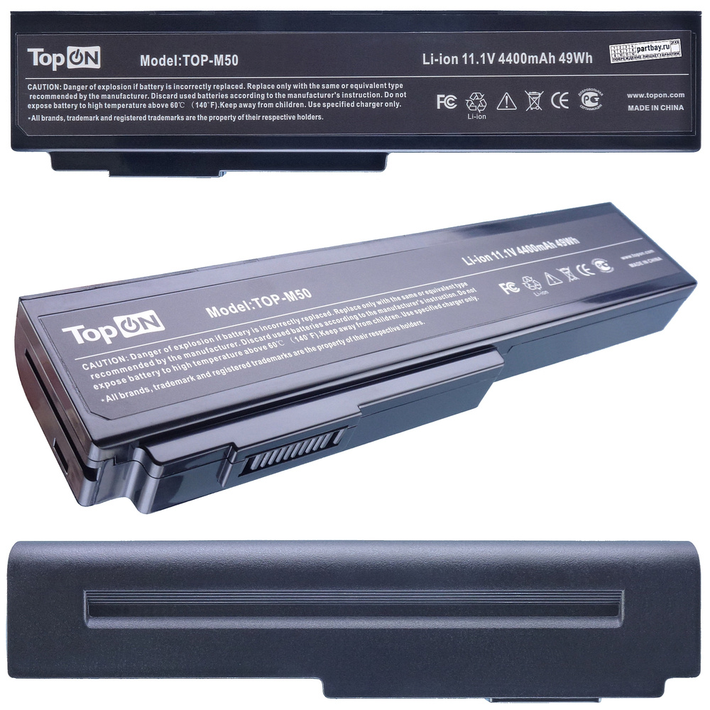 TopON Аккумулятор для ноутбука ASUS 4400 мАч #1