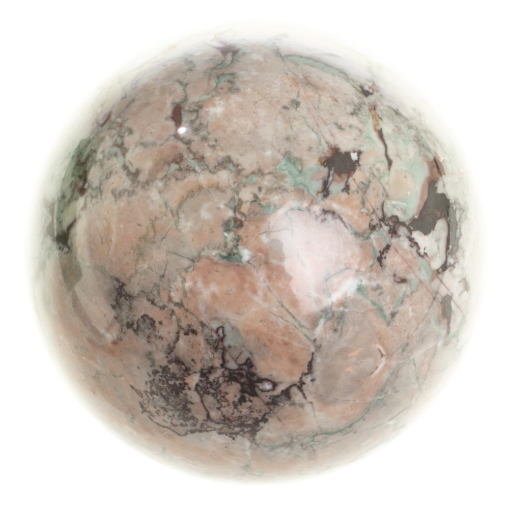 Шар из камня креноид 13 см / шар декоративный / шар для медитаций / каменный шарик / сувенир из камня #1