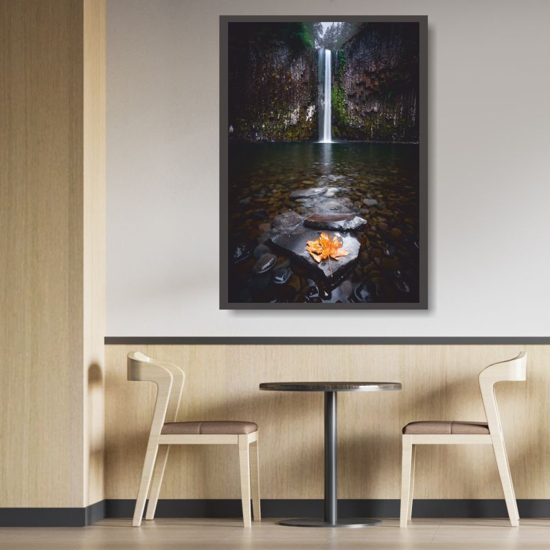 Холст для интерьера "Водопад Природа" 50 х 40 см. Плакат / картина на стену для кухни / дома / спальни #1