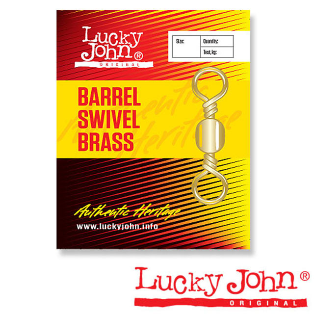 Вертлюг LUCKY JOHN BARREL BRASS (№001; 5шт в уп.) #1