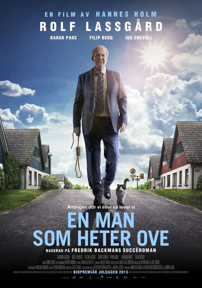 плакат, постер Вторая жизнь Уве (En man som heter Ove, 2015г) на холсте, размер 21х30см  #1