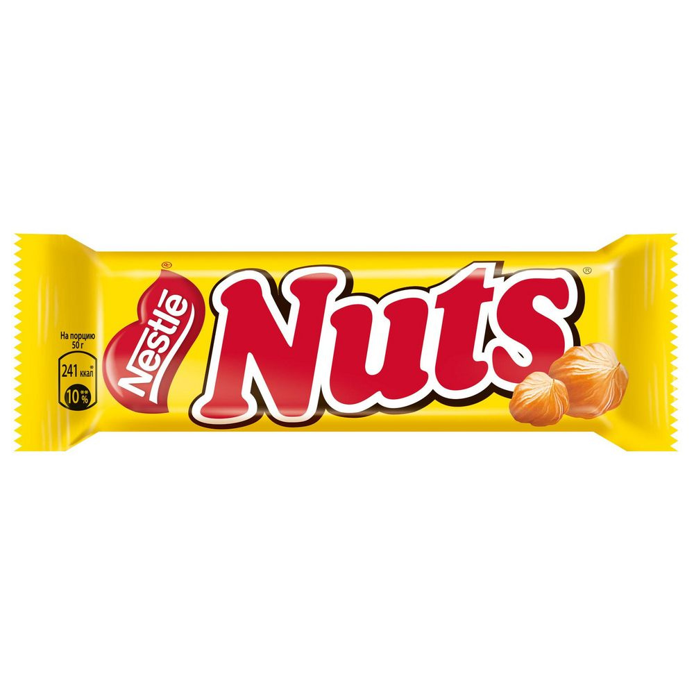 Батончик шоколадный Nestle Nuts, 50 г #1