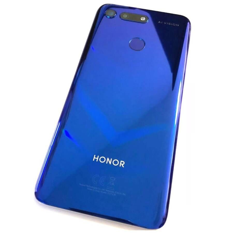 Задняя крышка для Huawei Honor View 20 (PCT-L09, L29, Original) в сборе со сканером отпечатков Синий #1