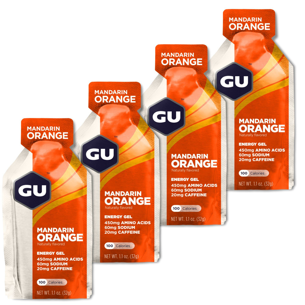 Энергетический гель GU ENERGY GU ORIGINAL ENERGY GEL 20mg caffeine 4 стика x 32 г, Апельсин-Мандарин #1