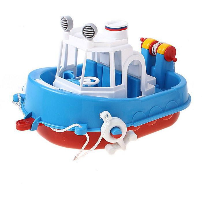 Детская игрушка Кораблик Юнга, игрушечная лодка для ванной, ботик паром малышу, лодочка - катер для купания, #1