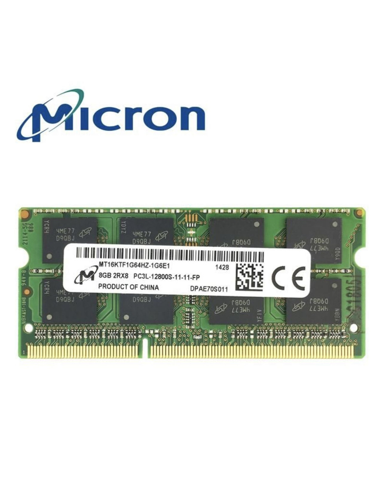 Micron Оперативная память 1,5/1600 1x8 ГБ (8GB 1,5V 1600Mhz для ноутбука)  #1