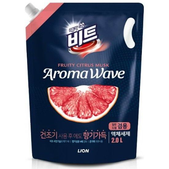 Средство для стирки CJ LION Aroma Wave грейпфрут, концентрированное, жидкое, сменный блок 2 л  #1