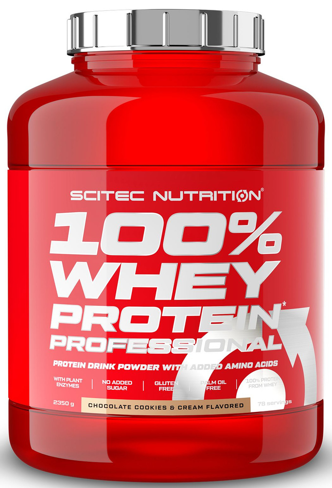 Протеин сывороточный Scitec Nutrition 100% Whey Protein Professional 2350 г шоколадное кремовое печенье #1