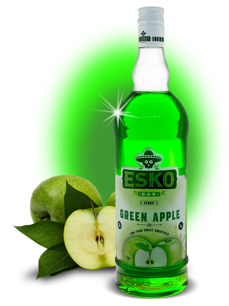 Сироп Esko Bar Green Apple (1L) #1